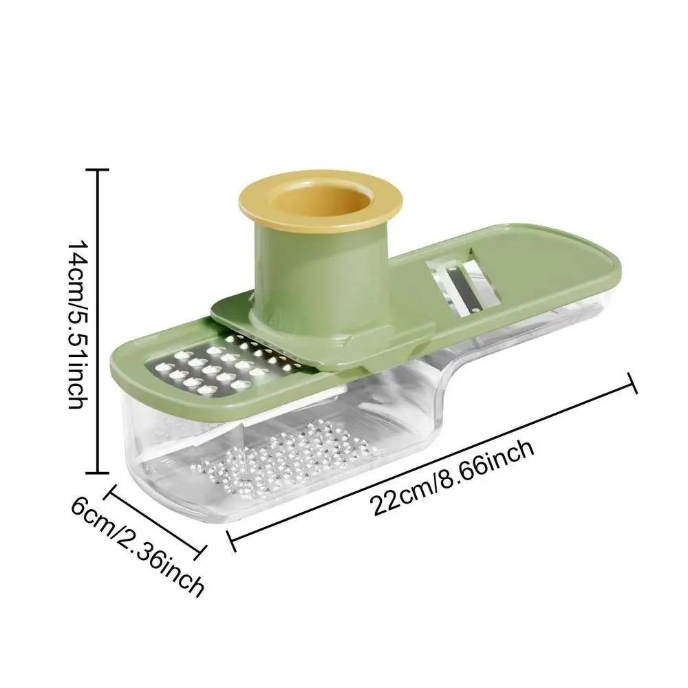 Portable 3in1 Garlic Ginger Grinder Manual Kitchen Gadget Garlic Grinder Mini Garlic Press for Crushing Spices Herbs Garlic