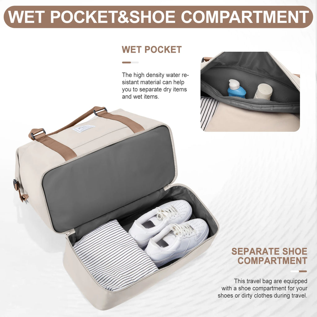 Sports Bag, Hand Luggage Travel Bag Weekender Backpack, Hospital Clinical Birth Bag For Women, Carry on Luggage,Travel Bag Large