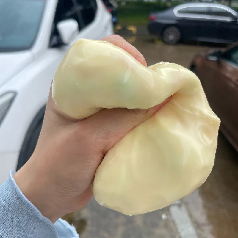 Cheese Cube Stress Ball Crunchy Squeeze Ball Squishy Toy Round Blocks Filled Fidget Toy ASMR Sensory Anti-Stress Festival Gift