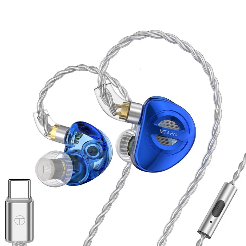 TRN-MT4 Pro Earphone Lucky Bag 2DD Earphone Wired Included V90pro+FZFT1+ FZmax+FZZS1+ STM+ST1 Earphone Lucky Bag ABC