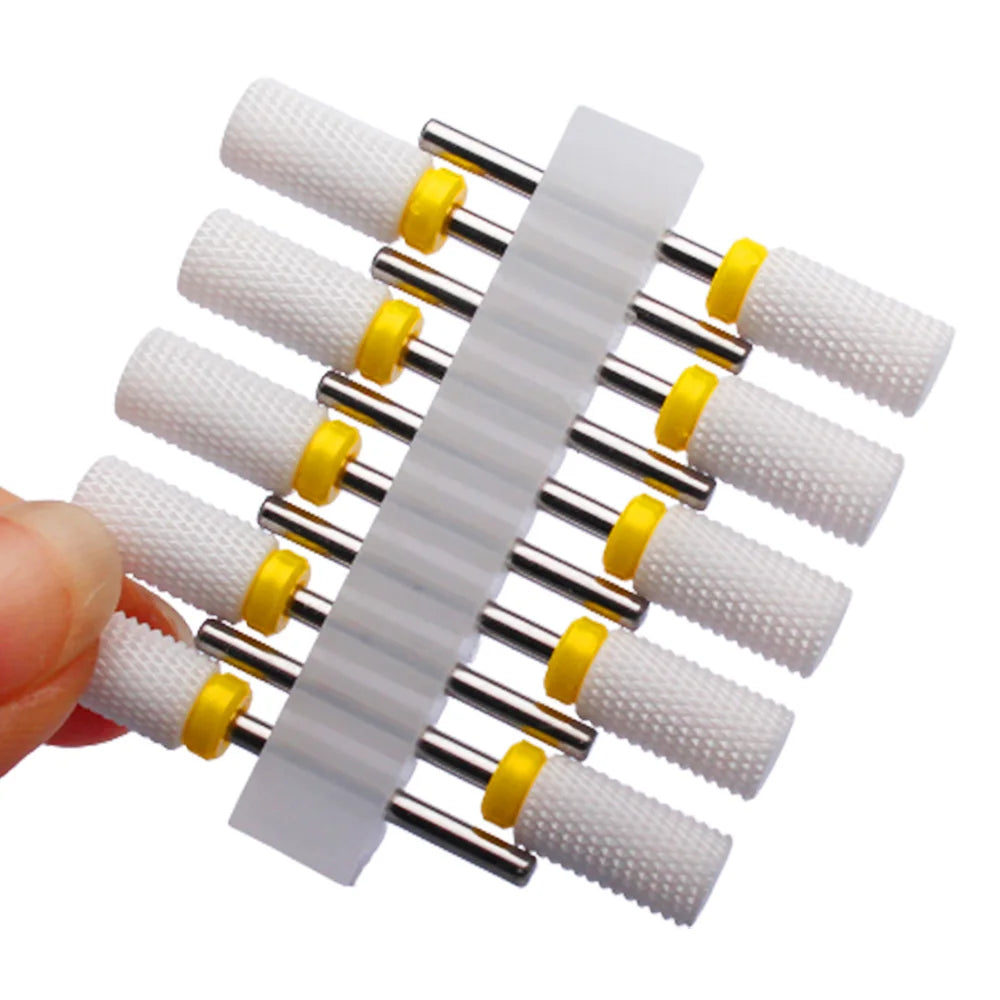 10pc Carbide Manicure Cutters Set Nail Drill Bits Gel Polish Remover Cutter Ceramic Strawberries for Nails Electric Files Tools