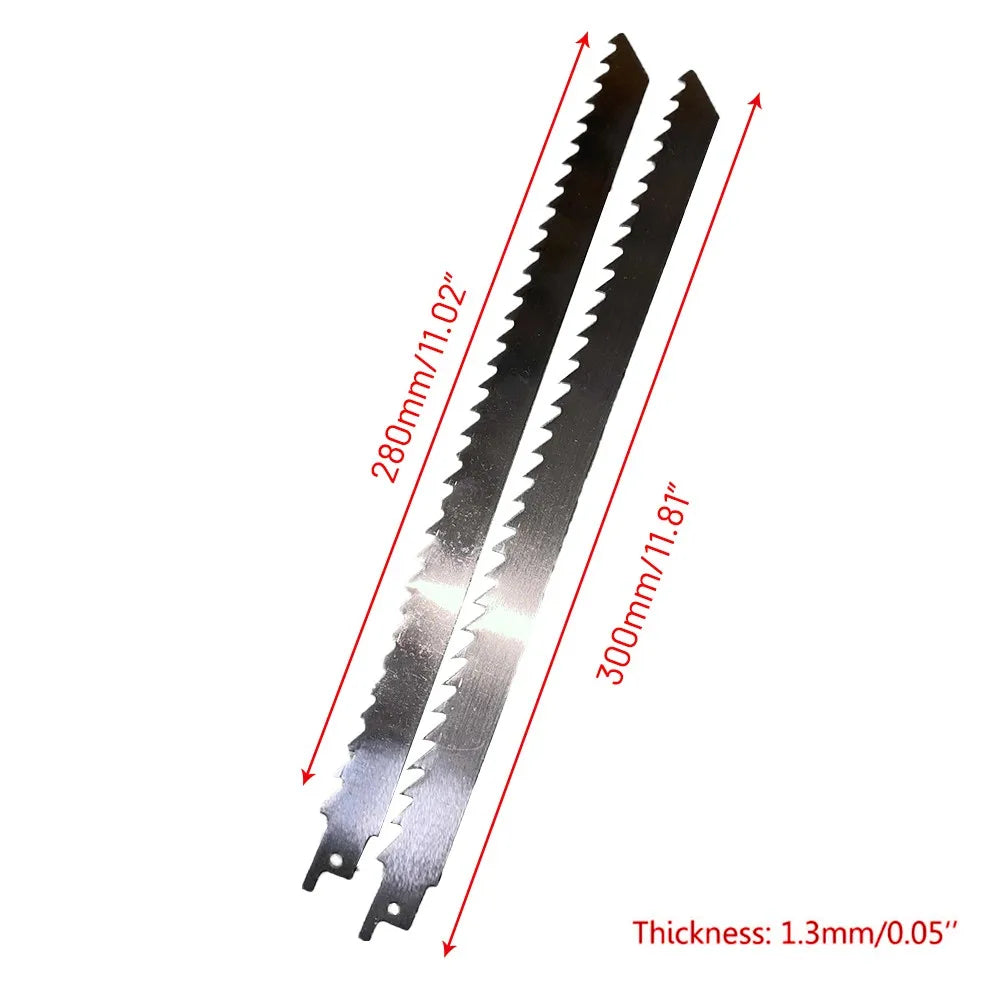 2pc S1211K 300mm Reciprocating Saw Blades Stainless Steel Wood Pruning Saw Blade For Plastic Pipe Metal Cutting Tools Silver