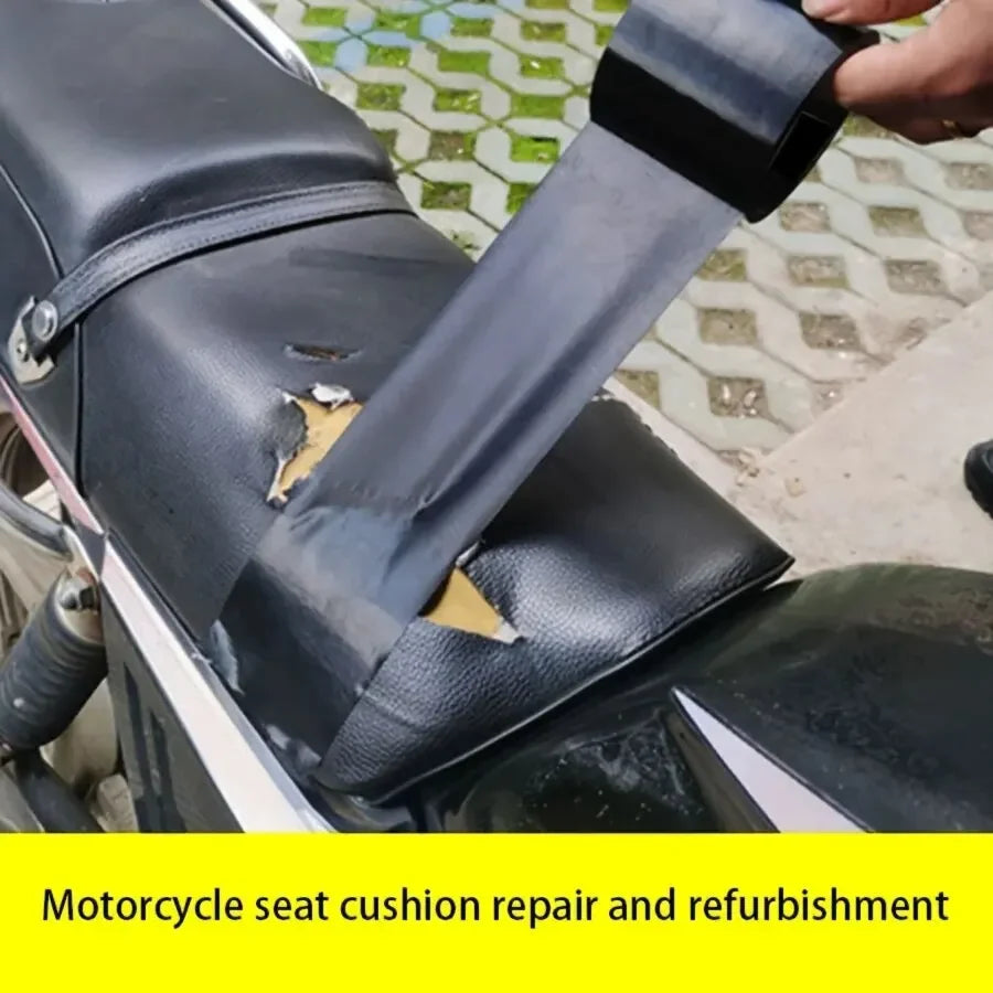 Black Cloth-based Tape for Leather Repair - Wear-resistant, Suitable for Cushion, Seat Sofa Leak & Damage Repair
