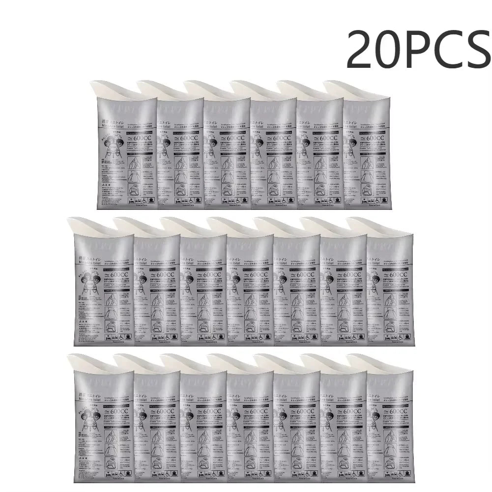 4-20PCS Outdoor Emergency Urine Bags 600ml Disposable Travel Mobile Toilet Portable Urinal Bag for Female Baby Male Vomiting Bag
