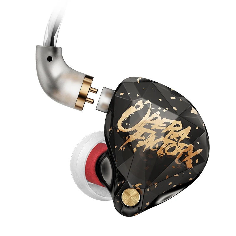 Whizzer OS1 Beat Composite Dynamic Diaphragm Driver (1DD)  5N OFC Cables and 3 Pairs  Eartips HIFI IEMs in-Ear Earphone