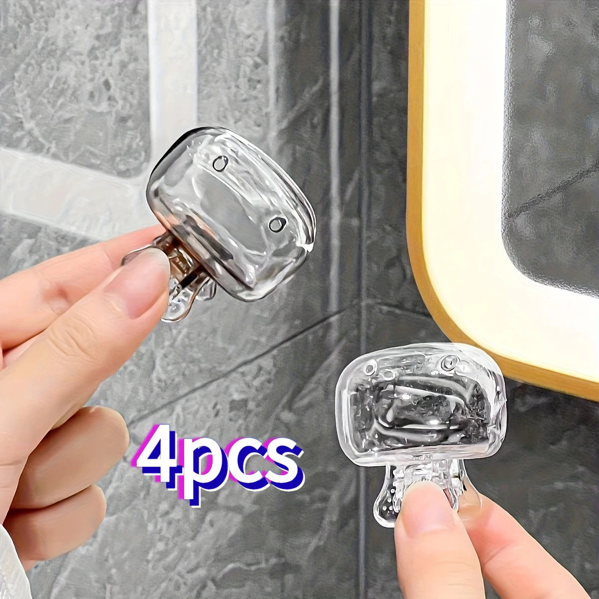 4PCSToothbrush Head Protective Cover，Essential for Health，Easy to Open and Close Design，Suitable for Home, Travel, Bathroom, and