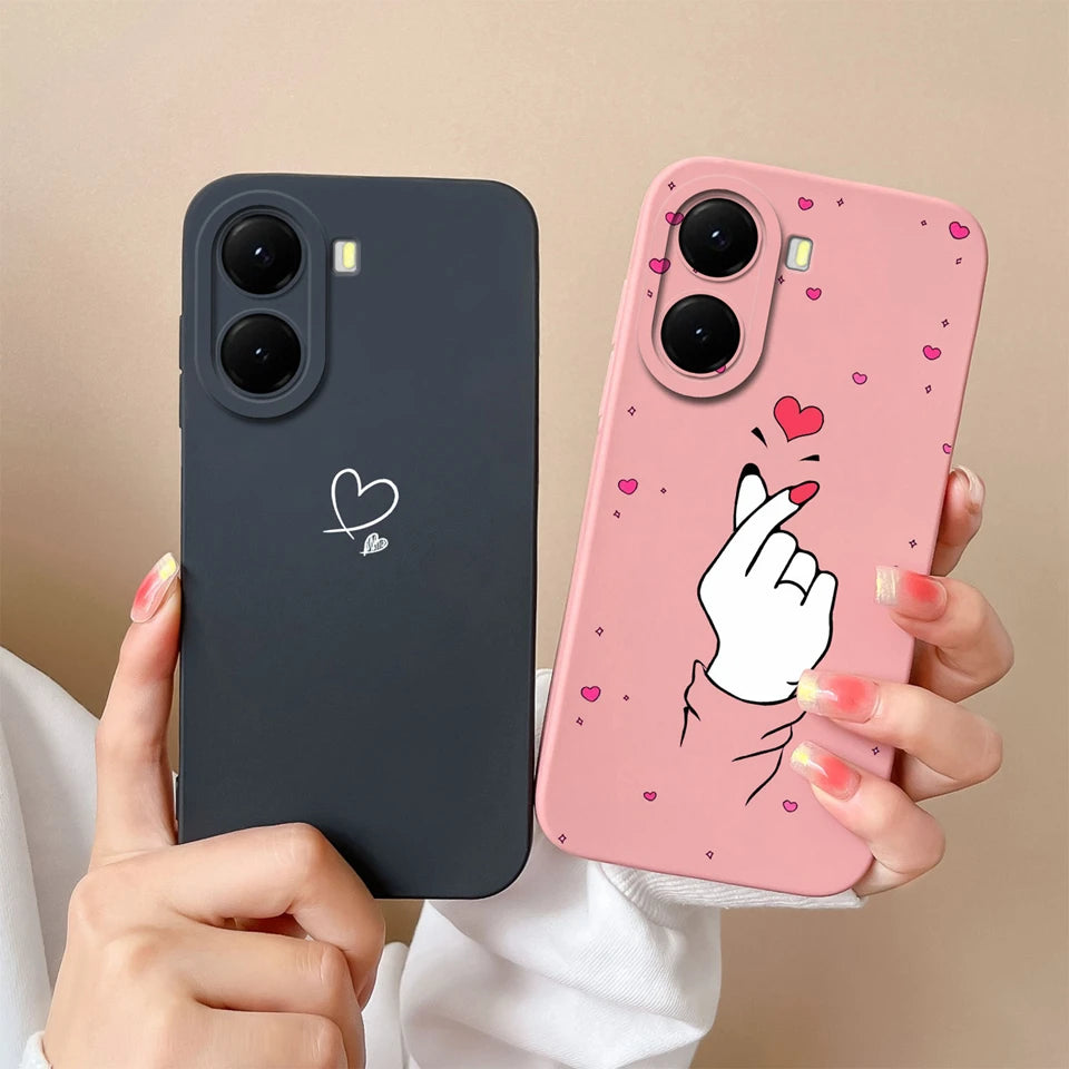 For Xiaomi Poco X7 Pro Case Lovely Bear Love Heart Shockproof Anti-fall Antifouling Luxury Shell For xiaomi poco x7 pro Coque