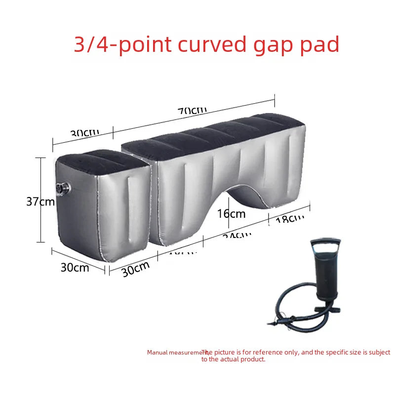 Inflatable Car Bed For Travel Suitable For Sedans Suvs Business Vehicles Rear Seat Sleeping Pad Footrest Filling Pad