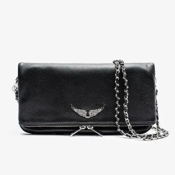 Sac à bandoulière exquis de style français pour femme, sac messager tendance avec chaîne en diamant espagnol