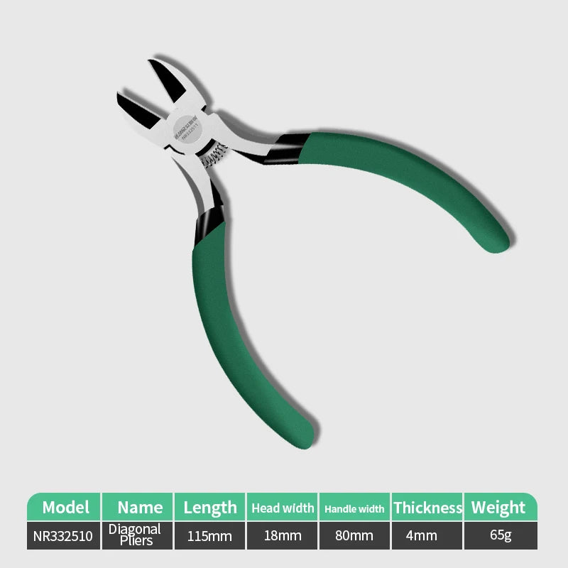 AMR Mini 4.5in Pliers Diagonal Pliers Needle Nose Cutter Handcraft Beading Insulated Plier For DIY Small Jewelry Pliers Tools