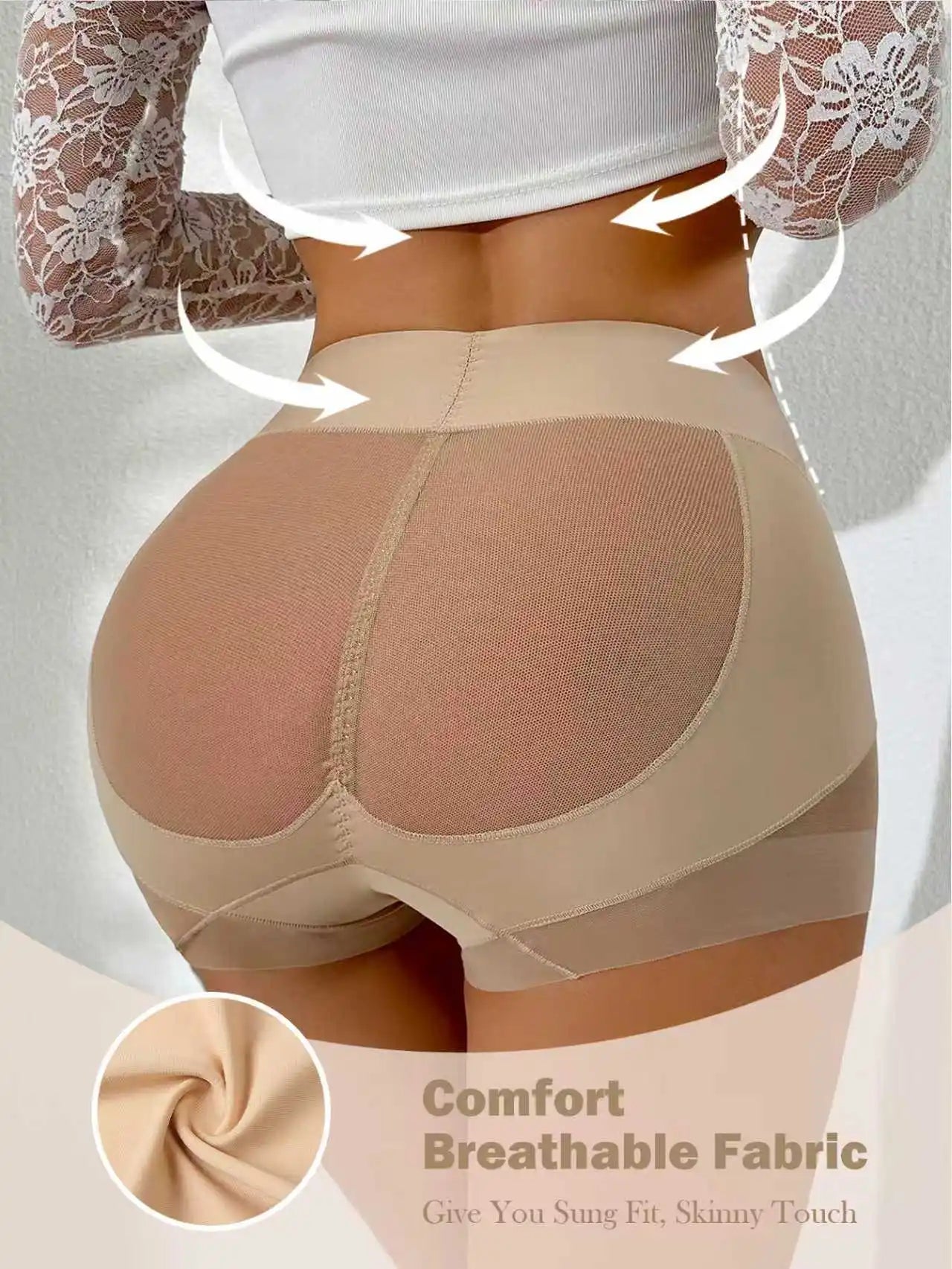 1PC Women's Shaping Underwear Mid-Rise Tummy-Control Underwear Women's Butt-Lifting Shaping Underwear