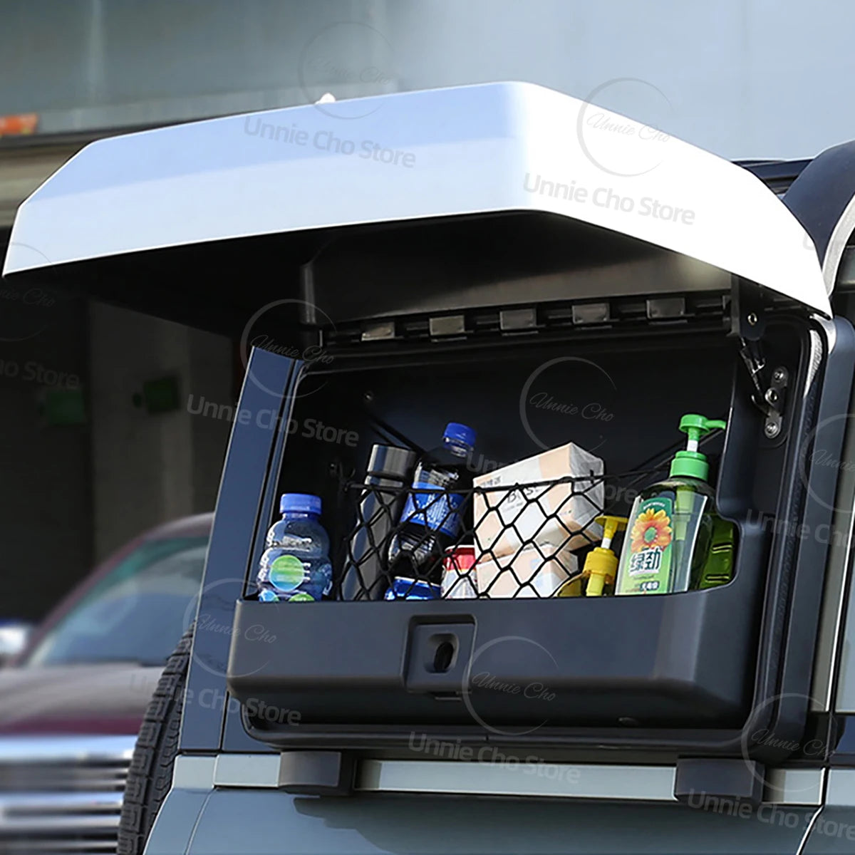 Side Toolbox Storage Box for Land Rover Defender 110 Exterior Accessories No Punching Roof Box Mounted Gear Carrier With Lock