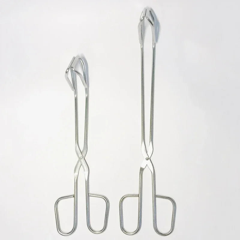 Heat Resistant Hollow-Out Barbecue Clip, Food Tongs, BBQ Accessories, Stainless Steel Material for Kitchen BBQ