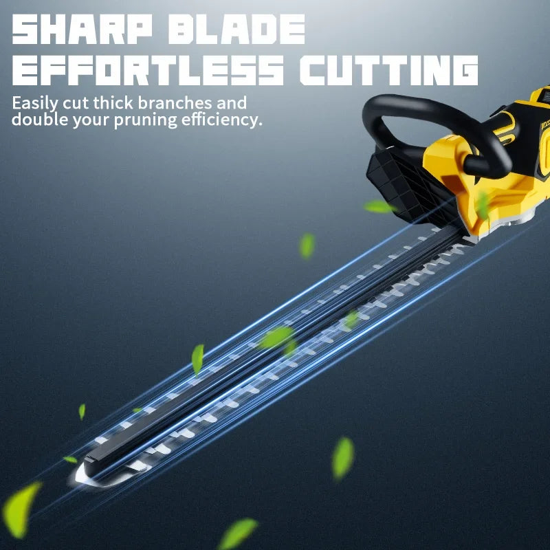VIVSSO Cordless Electric Hedge Trimmer Lawn Mower Household Shrub Weeding Pruning Mower Garden Tools For Dewalt 20v Battery Pins