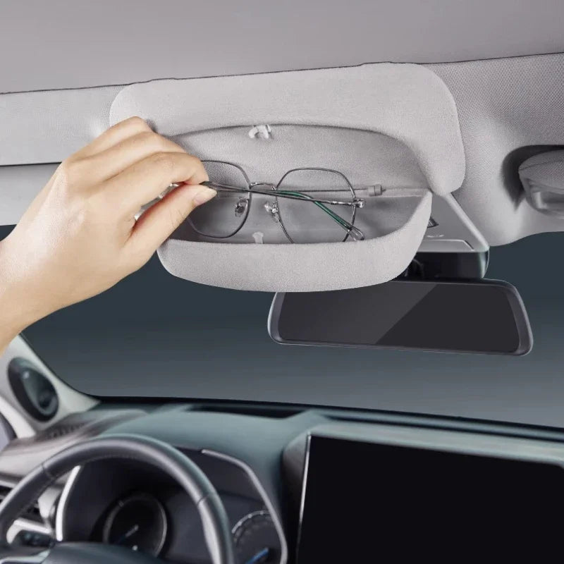 For Toyota Highlander/Crown Kluger Car Glasses Case Sunglasses Protective Storage Clip Car Interior Modification Accessories