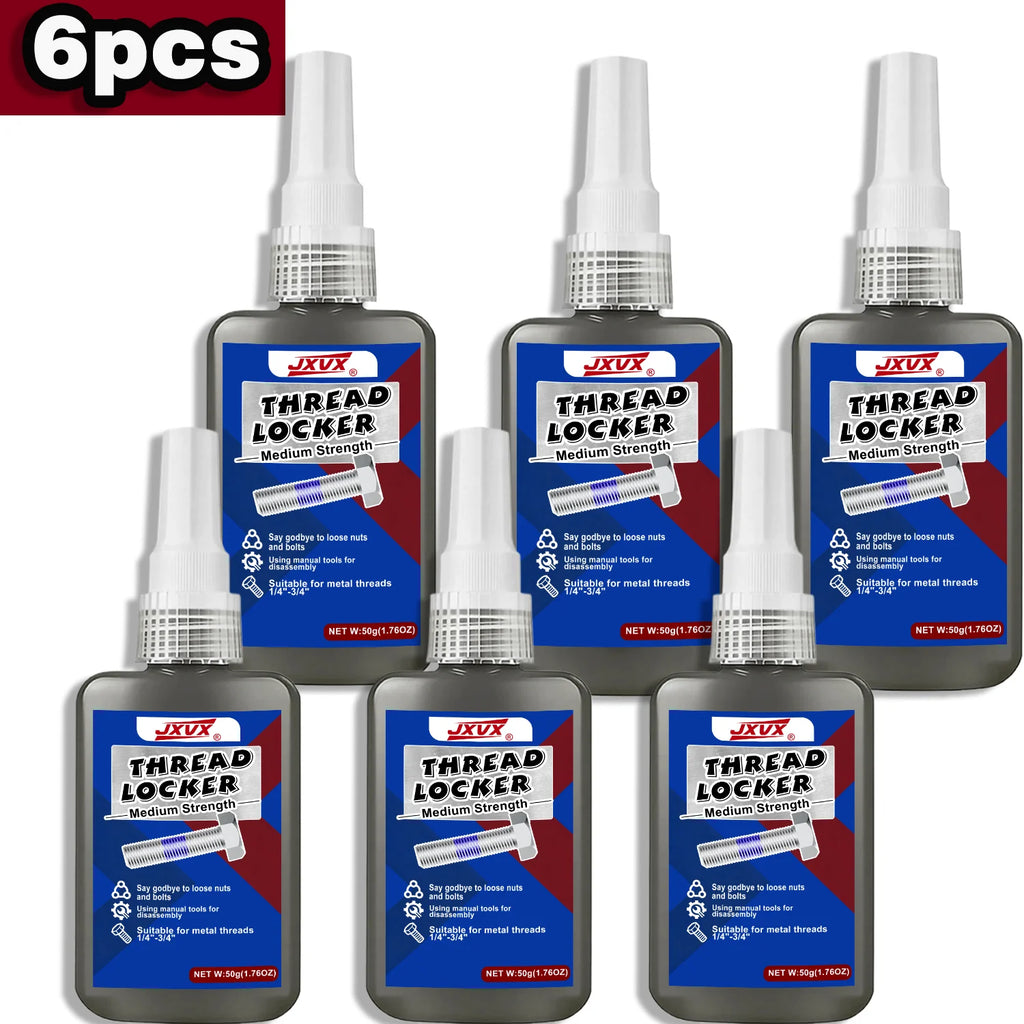 Blue Thread Locker 243 Nuts-Bolts Locker, Screw Adhesive Lock Tight Seal Fasteners Anaerobic Curing Metal Glue,Rustproof Screw A