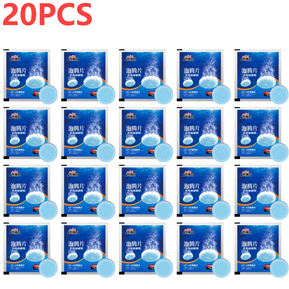 250-10PCS Solid Car Windshield Cleaners Effervescent Tablets Windscreen Window Glass Dust Wiper Car Wash Tool Car Accessories