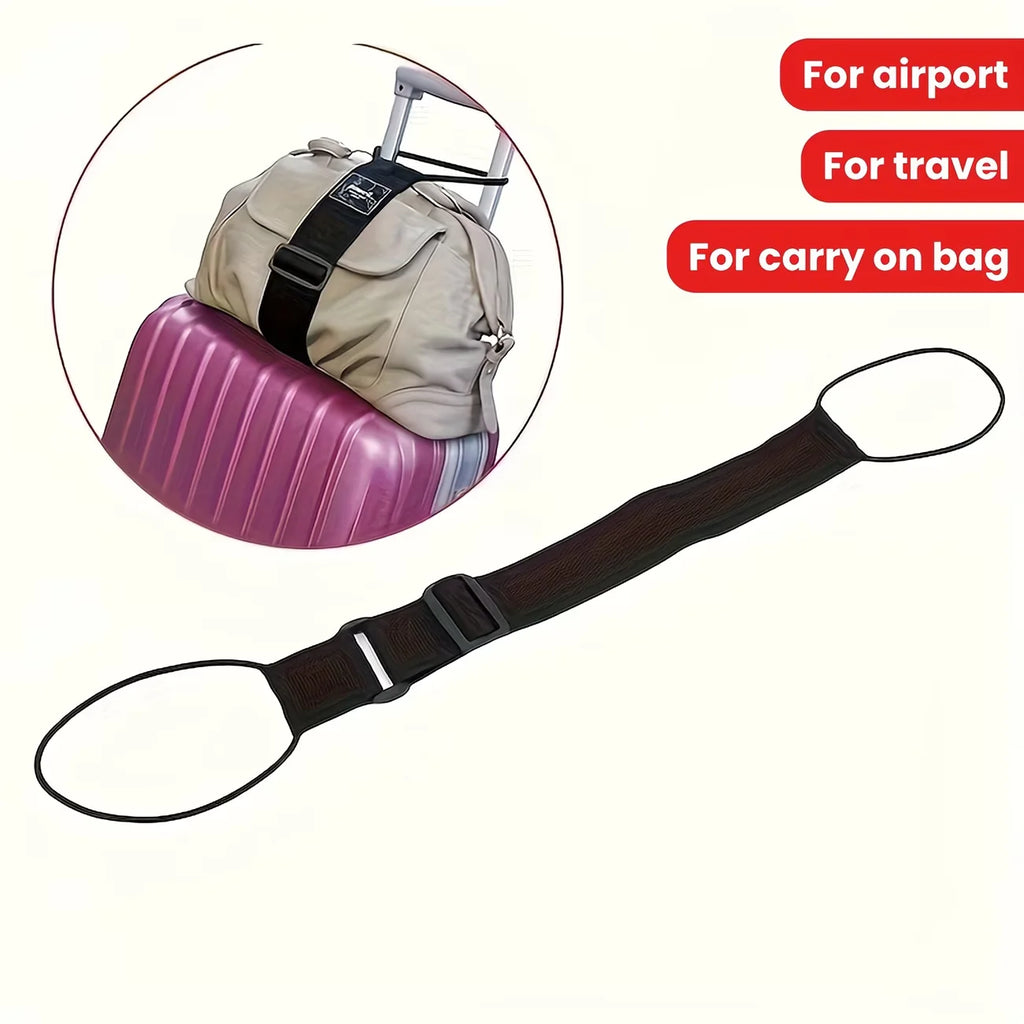 Two Elastic Straps for Securing Luggage, Designed for Backpacks And Travel Suitcases