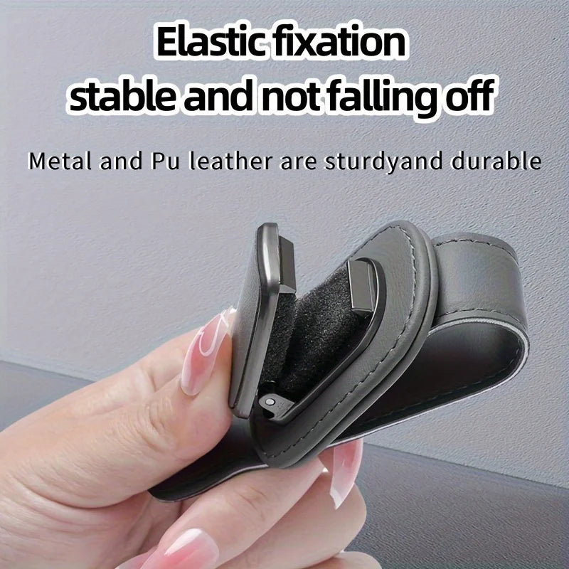 High-Quality Option Sturdy Sun Visor Clip Glasses Holder for Car Sun Visors, Glasses Hook Clip, Car Interior Sun Visor Additions