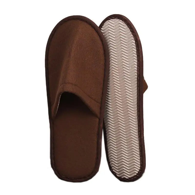 Women Men Disposable Slippers Non-slip Hotel Slippers Home Indoor Guest Slippers Loafer Flip Flop Wedding Shoes Travel Slippers