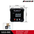 SHANHR New Angle Protractor 360 Degree Mini Electronic Digital Protractor Inclinometer Angle Finder Gauge Measurement Box