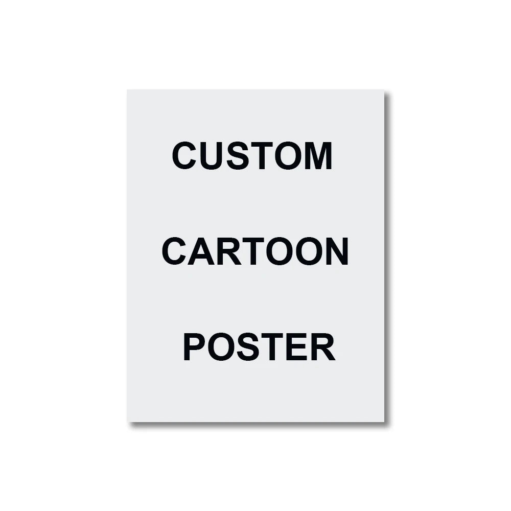 Custom Cartoon Style Portrait from Photo Personalized Cartoon Christmas Gift for Couples Family Kids - Unique Wall Art Poster