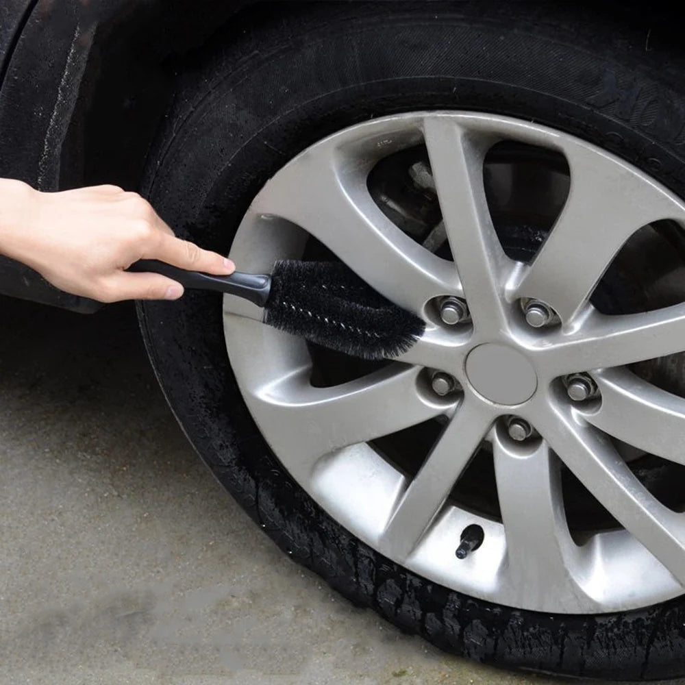 Car Tire Brush, Wheel Hub Brush, Specialized Car Washing Tool Brush, Cleaning and Cleaning Tool, Powerful Decontamination Brush