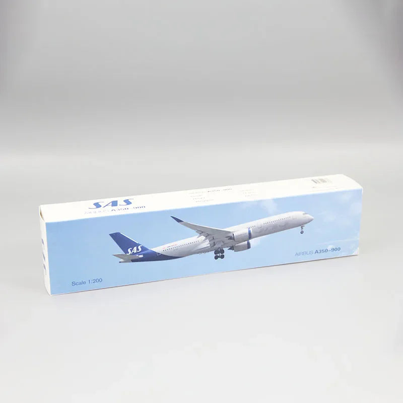 New 1/200 Scale A350-900 SAS Airline Airways Aircraft Assembly Plane With Base Model Airplanes Toy Collection Decoration Gifts