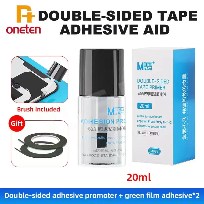 MaAnt M088 Double Sided Tape Primer 20ml Strong Adhesive Enhancer Fast Bonding for Phone Repair Universal Sticky Glue
