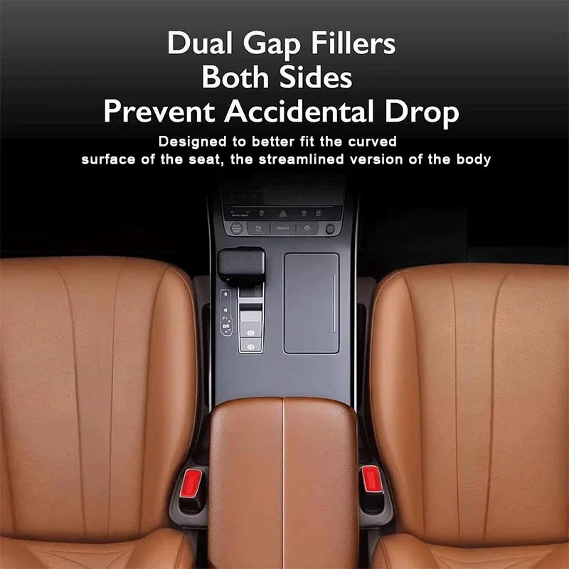 1 Pair of Car Seat Gap Plug Strips Seat Edge Protection Plug Strips and =Seat Anti-leak Plug Strips Have A Comfortable Hand Feel