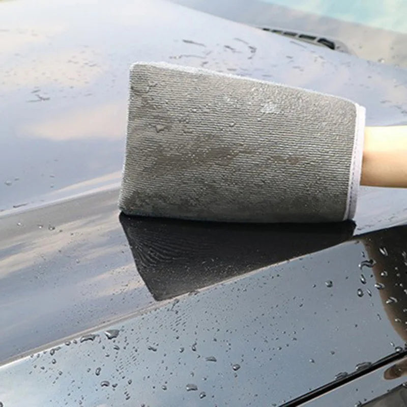 Marflo Magic Clay Bar Mitt Car Detailing Polish Auto Care Towel - Deep Cleaning Washing Gloves for Car Cleaning Tools