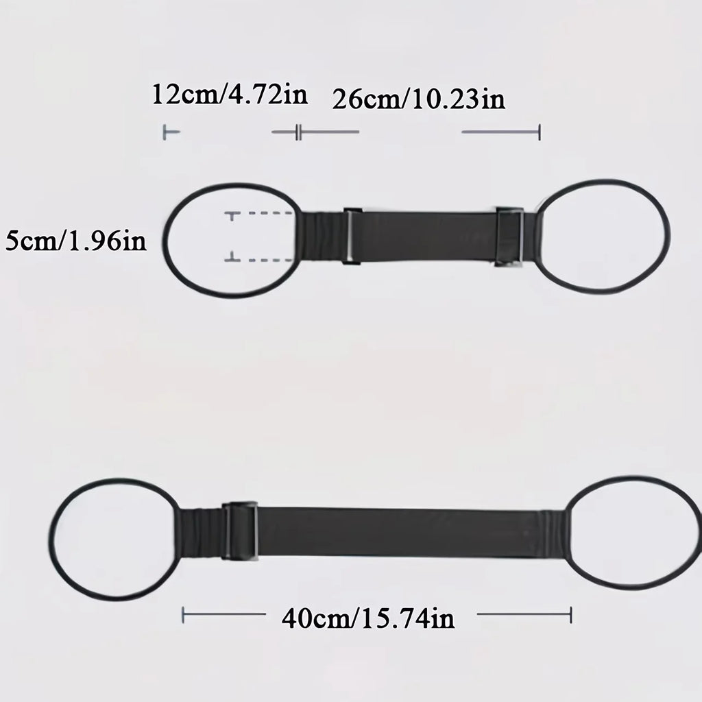 Two Elastic Straps for Securing Luggage, Designed for Backpacks And Travel Suitcases