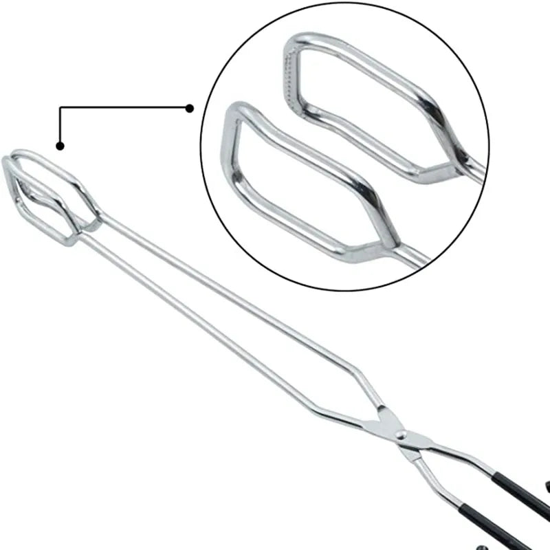 Barbecue Scissor Tongs Grilled Food Tong BBQ Tools Long Handle Scissor BBQ Bread Roast Clip Kitchen Baking Tongs BBQ Accessories