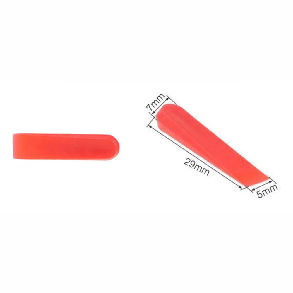 100pcs Tile Spacers Kit Plastic Tile Leveling System Kit Reusable Laying Level Wedges Red Leveler Wall Flooring Tiling Tools