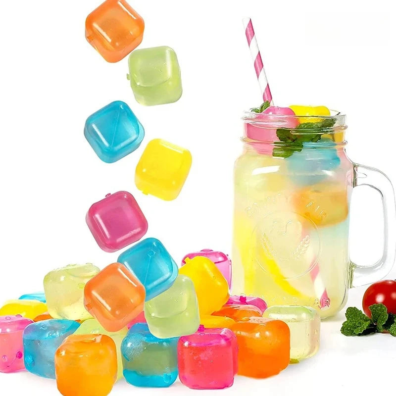 Reusable Whiskey Ice Stones Rocks Summer Drink Cooler Plastic Wear Resistant Cubes