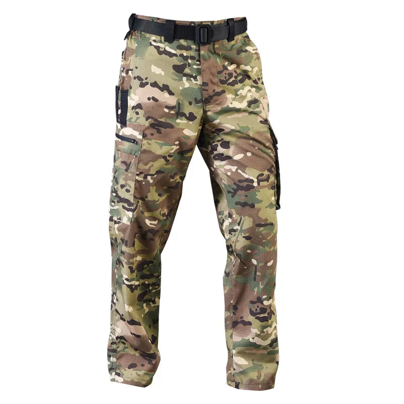 Tactical Pants Men Waterproof Combat Trousers Outdoor Hiking Hunting Clothes Multi-pocket Workwear Wear-resistant Cargo Pants
