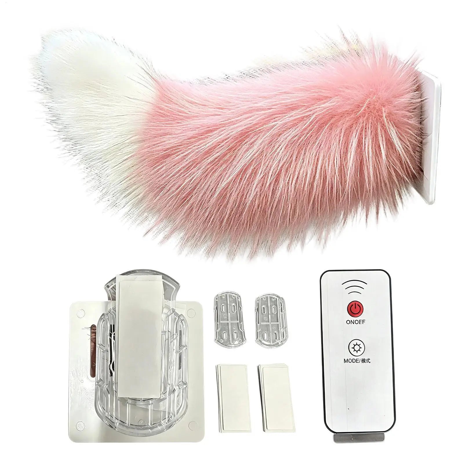 Remote Control Electric Wagging Tail for Cute Electric Wagging Plush Tail Decoration Universal for Motorcycle Animal Tail Access