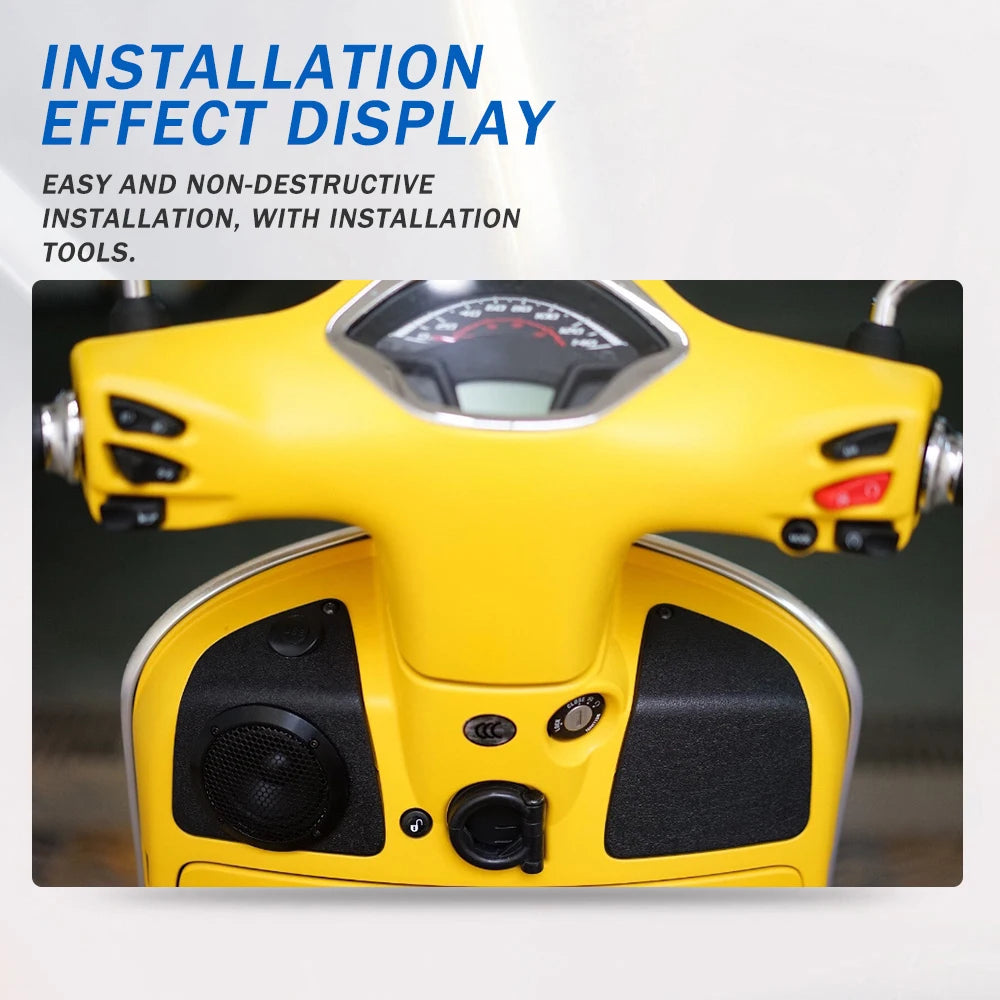 For PIAGGIO Vespa GTS300 GTS250 GTS 300 250 125 2022 Motorcycle Bluetooth Sound Rechargeable USB Charging Speaker Sound Audio