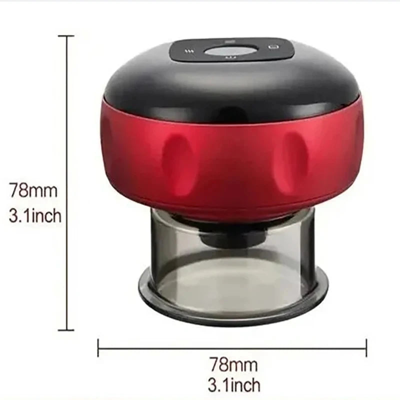 Intelligent vacuum cupping massager - Heating and body gua sha back, neck and arm cupping massager