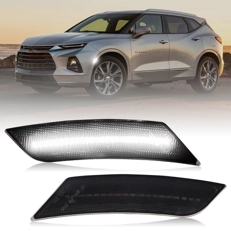2Pcs For Chevrolet Blazer 2019-2024 Cadillac ATS 2013-2014 XT5 2017-2024 White LED Front Side Marker Light