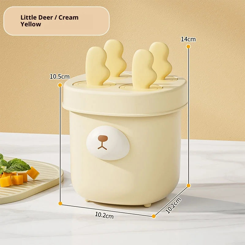 Ice cream mold cartoon food grade easy release popsicle popsicle mold DIY household kitchen supplies gadgets kitchen accessories