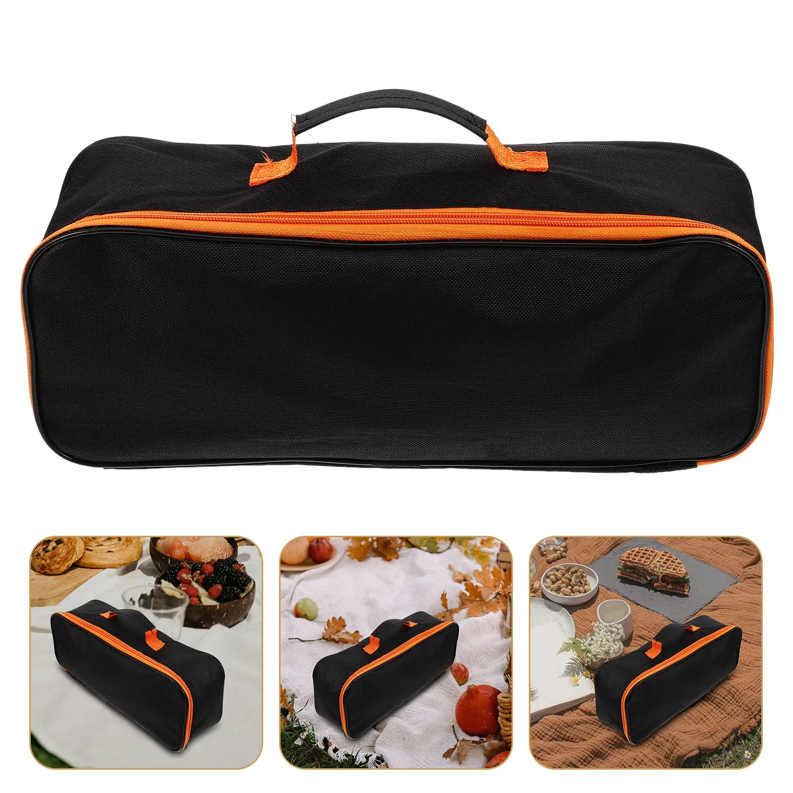 Water-Resistant Oxford Cloth Grill Tool Storage Bag Versatile Bbq Utensil Holder Outdoor Cooking Essentials Camping Picnic Gear