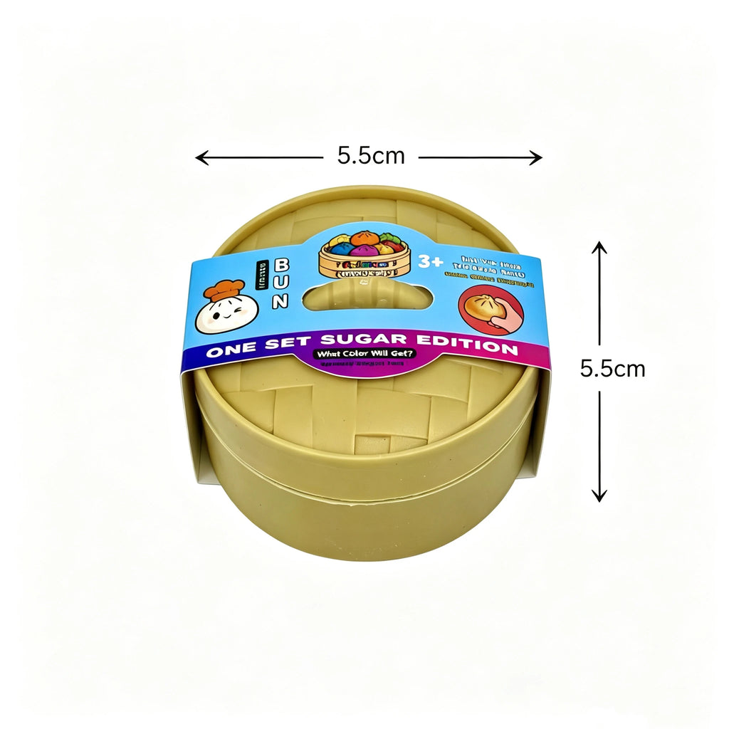 HOT Colorful Simulated Steamed Bun Squishy Blind Box 1-6pcs with Dumpling Sensory Squeeze Toy for Stress Relief
