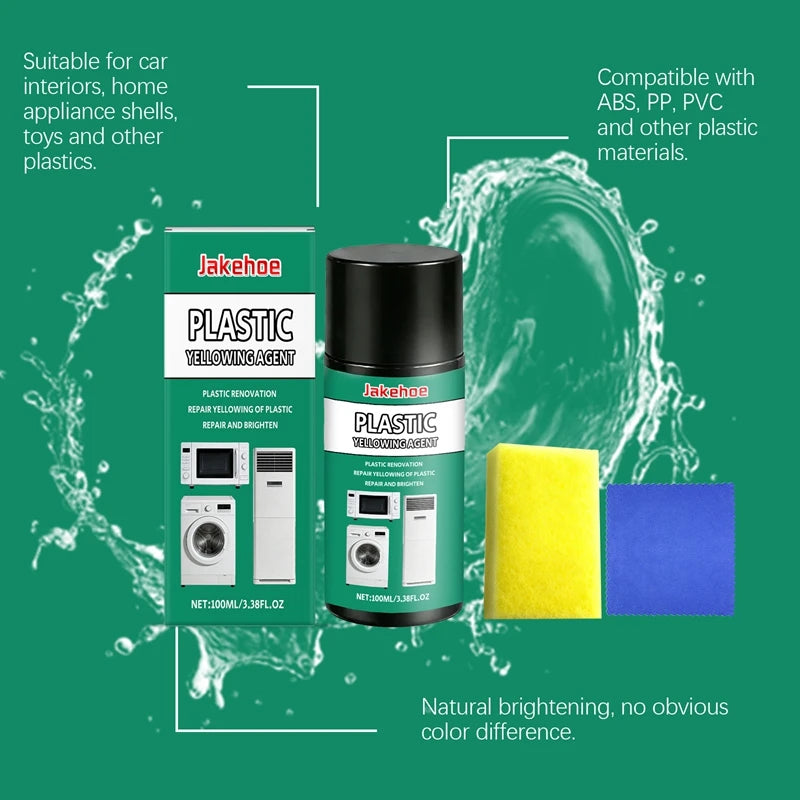 1pc Household Plastic Yellowing Remover Scratch Repair Bright Polish Appliances AC Units Fridge Toilet Long-Lasting Polish Care