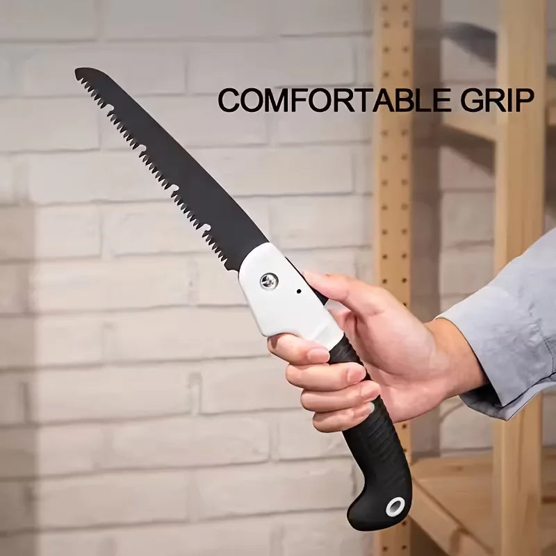 SK5 Steel Folding Hand Saw Mini Portable Pruning Saw for Garden Fruit Tree Trimming Firewood Cutting Outdoor Camping Woodworking