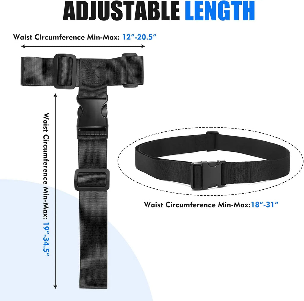 2 Sets Adjustable Nylon Luggage Connecting Straps Portable Fastening Belt Travel Accessory for Suitcase Handbag Outdoor Trip