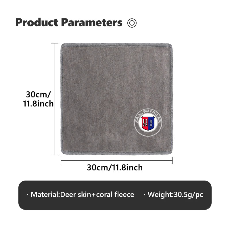Car Wash Towel Microfiber Cleaning Absorbent Drying Cloth For Alpina D3 D4 D5 B7 B8 B3 B4 B5 XD3 XD4 XB7 B12 BMW F16 E30 E34 E36