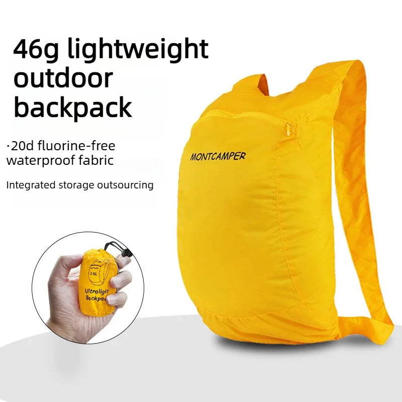 16L Ultralight Foldable Backpack 20D Nylon Water‑Repellent Packable Daypack,Portable Outdoor Backpack for Hiking Travel Camping