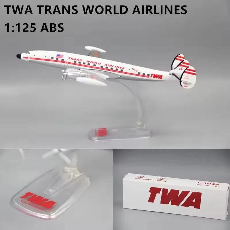 1:100/1:125 QANTAS CONNIE Lockheed L-1049 /Dash8-Q300 Air NEW Zealand Airlines TWA L-1049 Airplane Royal Dutch KLM Fokker FK-100