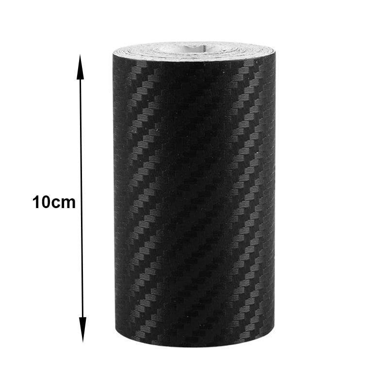 1-10M Car Door Edge Anti-Scratch Tape Black 3D Nano Carbon Fiber Universal Car Side Mirror Protector Strip Waterproof Film Tape